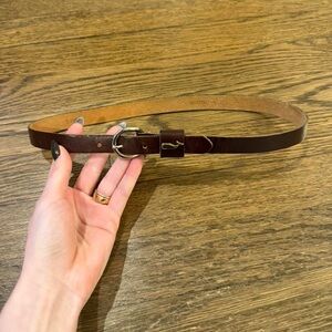 Royden vintage brown leather belt 26”